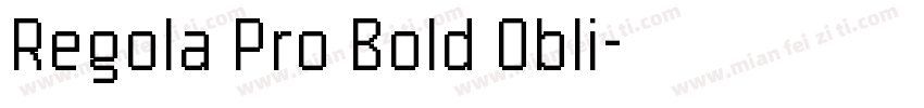 Regola Pro Bold Obli字体转换